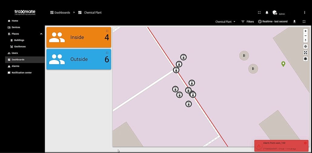 traxmate mustering system dashboard