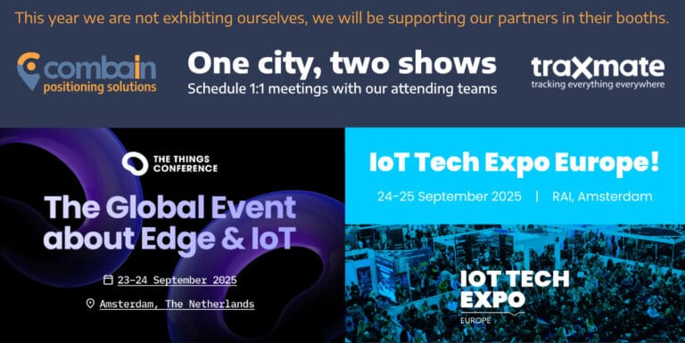 Combain and Traxmate will be at The Things Conference and the IoT Tech Expo in Amsterdam, September 23–25