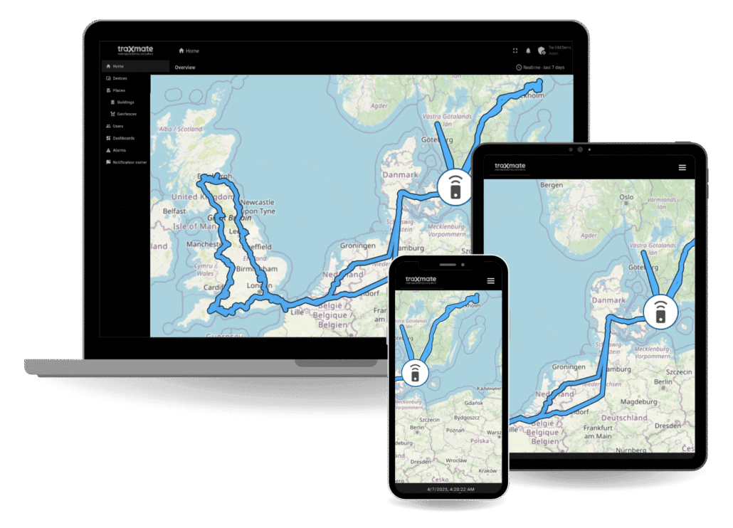 Traxmate Onomondo IoT SIM Tracker screens
